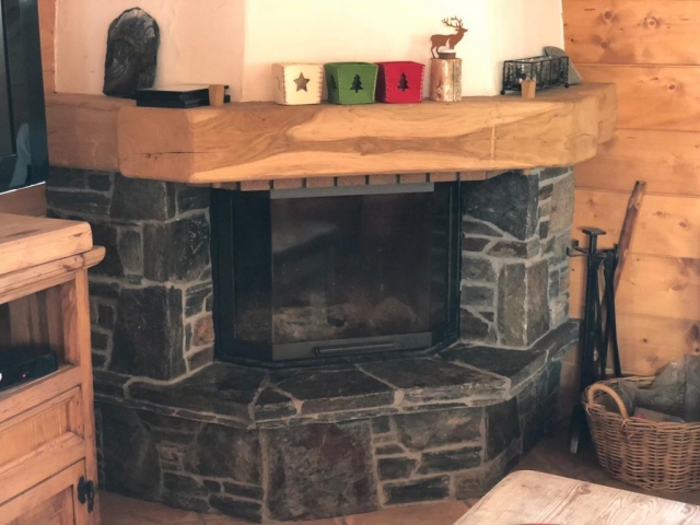 Fireplace chalet